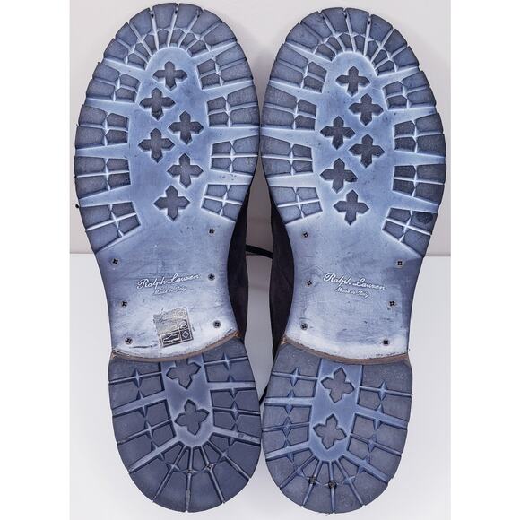 RALPH LAUREN FARLEY Brown Sport Suede Leather Boots Men's 11.5D Made in Italy - Picture 10 of 16